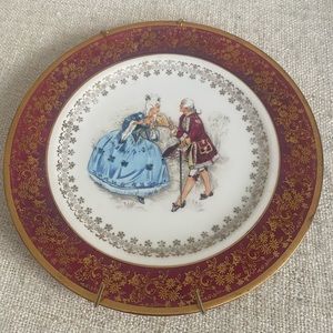 Vintage Bavaria Plate Made in Germany Gold Paint